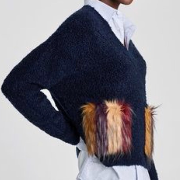 Zara Sweater with Textured pockets - Picture 2 of 7